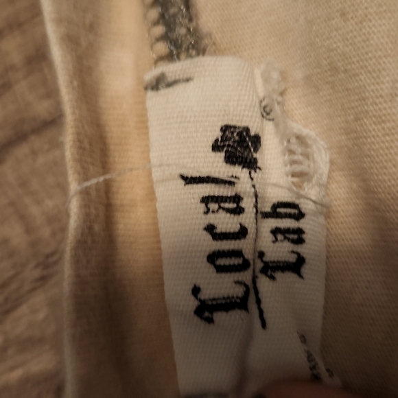 Local Lab California Tie Dye Distressed Long Sleeve Cropped Shirt Size Small - Picture 3 of 4